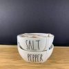 Rae DunnSALT PEPPER Salt And Pepper Prep Bowls Ceramic 4 Inches Diemeter Dishwasher Safe Very Rare 0 100x100