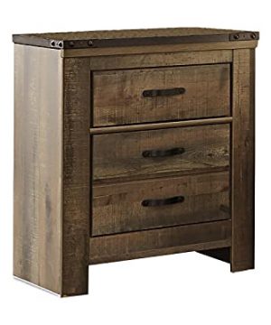 Signature Design By Ashley Trinell Two Drawer Night Stand Brown 0 300x360