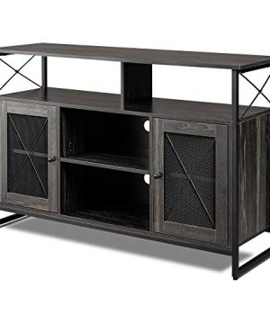 WLIVE TV Stand For 55 Inch Flat Screen 50 Inch TV Console With Storage Cabinet Entertainment Center For Living Room Bedroom 0 300x360
