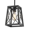 YEEHOME 7 Inches Farmhouse Pendant Light1 Light Metal Wire Cage Hanging Lantern Black Modern Pendant Light Fixture For Kitchen Island Dining Room Restaurant 0 100x100