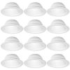 12 Pack 6 Inch White Baffle Recessed Can Light Trim 0 100x100
