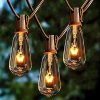 Afirst Outdoor String Lights 20FT With 22 Edison Bulbs Vintage Bistro Lights Waterproof ST40 String Lights For Patio Backyard Party Wedding Brown Cord 0 100x100
