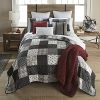 Full Queen Bedding Set 3 Piece London By Donna Sharp Contemporary Quilt Set With FullQueen Quilt And Two Standard Pillow Shams Fits Queen Size And Full Size Beds Machine Washable 0 100x100