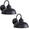 Goalplus Gooseneck Ourdoor Light Fixture For Porch Black Exterior Barn Light With Wall Mount Farmhouse Wall Sconce 2 Pack 10 34 High LM461247 2P 0 100x100