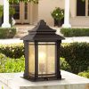 Hickory Point Asian Outdoor Light Fixture Bronze 165 Textured Glass For Exterior House Porch Patio Franklin Iron Works 0 100x100