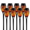 Otdair Solar Torch Lights With Flickering Flame 12LED Tiki Torch Solar Lights Outdoor IP65 Waterproof Mini Solar Torch Light Auto OnOff For Garden Patio Yard Pathway 8 Packs 0 100x100