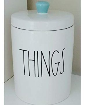 Rae Dunn Artisan Collection By Magenta Things Canister With Blue Interior 0 300x360