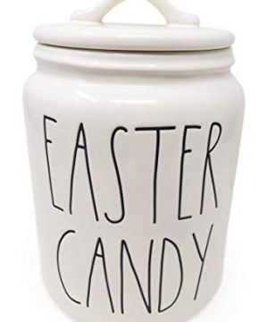 Rae Dunn By Magenta EASTER CANDY Ceramic Medium Size 8 Inch Canister 0 300x360