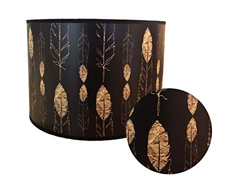 Royal Designs 10 Inch Modern Trendy Handmade Designer Hardback Drum Lamp Shade Feathered Forest Design 10 X 10 X 8 0 1