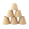Small Lamp Shade Set Of 6 Chandelier Shades 3 X 6 X 5 Burlap Clip On Lampshade 0 100x100