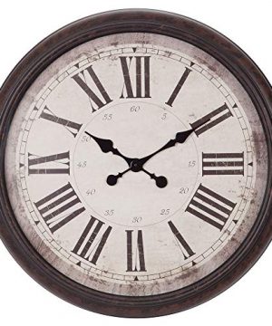 30 Antique Bronze Baldaud Roman Numeral Wall Clock 0 300x360