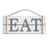 Barnyard Designs Eat Wood Wall Art Sign Rustic Primitive Farmhouse Decoration Country Kitchen And Home Wall Decor Hanging Wood And Rope Sign WhiteGrey 17 X 7 0 100x100