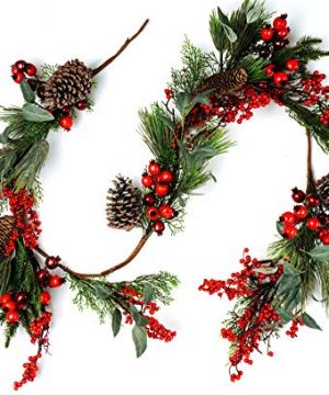 CraftMore Pine And Pomegranate Christmas Garland 0 300x360