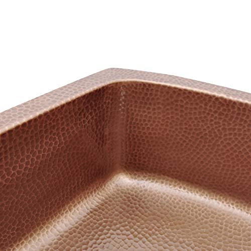 D Shape Design Copper Undermount Kitchen Sink Single Bowl 16 Gauge Basin Perfect For Home Hotel Farmhouse Dimensions 33 X 22 X 9 0 2