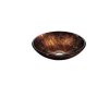 Dawn GVB86088 1R Tempered Glass Hand Painted Glass Vessel Sink Round Shape Brown 0 100x100