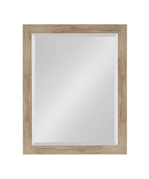 DesignOvation Beatrice Framed Wall Mirror 21x27 Rustic Brown 0 300x360