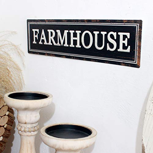 Funly Mee Rustic Black Metal Farmhouse Sign Decorative Wall Hanging Sign 16142 In 0 1