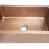 Hammered Style Copper Undermount Kitchen Sink Single Bowl 16 Gauge Basin Perfect For Home Hotel Farmhouse Dimension 33 X 22 X 9 0 100x100
