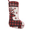 Lets Make Memories Personalized Christmas Stockings Perfectly Plaid Rustic Stocking Reindeer Design Customize With Your Name 20 Cotton80 Polyester 75 W X 19 L 0 100x100
