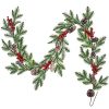 Lvydec Spruce Garland Christmas Decoration 6ft Pine Cones Garland With Artificial Red Berry Picks And Spruce Leaves For Holiday Fireplace Railing Table Decoration 0 100x100