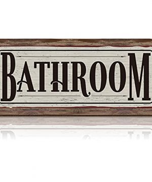 Maitys Bathroom Wood Sign Bathroom Letters Sign Decoration Farmhouse Bathroom Wall Art Vintage Bathroom Hanging Wooden Sign 157 X 67 Inch Rustic Bathroom Wall Plaque For Home Bathroom Room 0 300x360