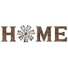 Mkono Wall Hanging Wood Home Sign With Metal Windmill For O Rustic Wooden Home Hanging Letters Decorative Wall Decor Signs For Living Room House Brown 0 100x100