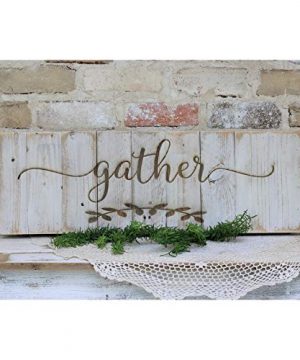 Overstock Farmhouse Engraved Wood Sign 30x10 Gather 0 300x360