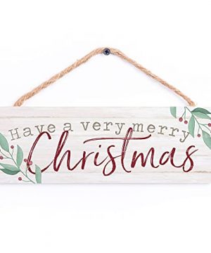 P Graham Dunn Have A Verry Merry Christmas Rosy Red 10 X 33 Pine Wood Christmas String Sign 0 300x360