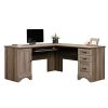 Pemberly Row L Shaped Computer Desk With CPU Tower Storage LetterLegal File Drawer And Keyboard Tray In Salt Oak 0 100x100