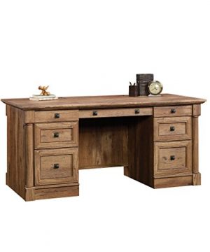 Sauder Palladia Executive Desk Vintage Oak Finish 0 300x360
