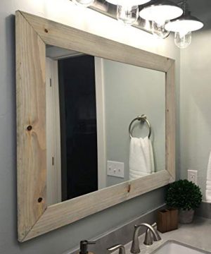 Shiplap Rustic Wood Framed Mirror 20 Stain Colors Shown In Weathered Oak Rustic Reclaimed Styled Wood Mirror For Wall Bathroom Mirror Vanity Mirror Wall Decor Hanging Mirror Full Length 0 300x360