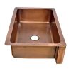 Vine Design Copper Undermount Kitchen Sink Single Bowl 16 Gauge Basin Perfect For Home Hotel Farmhouse Dimensions 33 X 22 X 9 0 1 100x100