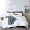 ATsense Duvet Cover Queen 100 Washed Cotton Bedding Duvet Cover Set 3 Piece Ultra Soft And Easy Care Simple Style Farmhouse Bedding Set White 7006 4 0 100x100