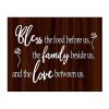 Bless The Food Before Us Family Beside Us Christian Prayer Wall Art 14 X 11 Rustic Kitchen Print Ready To Frame Inspirational Wall Decor WReplica Wood Design Perfect Home Dining Room Decor 0 100x100