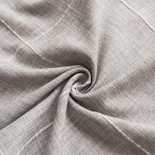 Chizoya Heavy Duty Cotton Linen Tablecloth For Rectangular Tables Solid Embroidery Lattice Table Cloth For Kitchen Dinning Tabletop Decoration 52x52 Gray 0 1