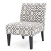 GDF Studio Kendal Grey Geometric Patterned Fabric Accent Chair 0 100x100