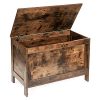 HOOBRO Storage Chest Retro Toy Box Organizer With Safety Hinge Sturdy Entryway Storage Bench Wood Look Accent Furniture Easy Assembly Rustic Brown BF75CW01 0 100x100