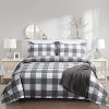 King Duvet Cover Grey And White Buffalo Plaid Bedding Ultra Soft Brushed Microfiber 3 Pieces 1 Duvet Cover 2 Pillow Shams Farmhouse Duvet Cover With Zipper Closure King Size Gray Grid 0 100x100
