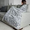 Large Super Soft Warm Elegant Cozy Faux Fur Home Throw Blanket 50 X 60 By Graced Soft Luxuries Marbled Gray 0 100x100