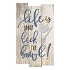 MRC Wood Products Life Is Short Lick The Bowl Rustic Wall Sign 11x18 0 100x100