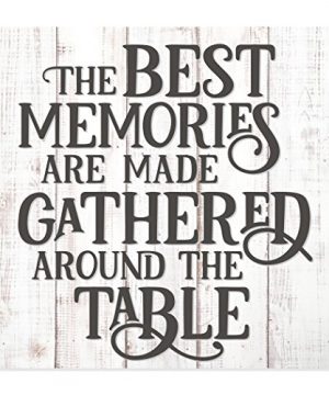 The Best Memories Are Made Gathered At The Table Rustic Wood Wall Sign 12x12 0 300x360