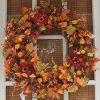 The Wreath Depot Highland Silk Fall Door Wreath 22 Inches Beautiful White Gift Box Included 0 100x100