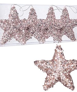 6 Five Pointed Star Christmas Ornaments4pc Set ChamRose Christmas Decorations Star For Xmas Trees Hanging Ornaments Wedding Party Holiday Decorations ChamRose 0 300x360