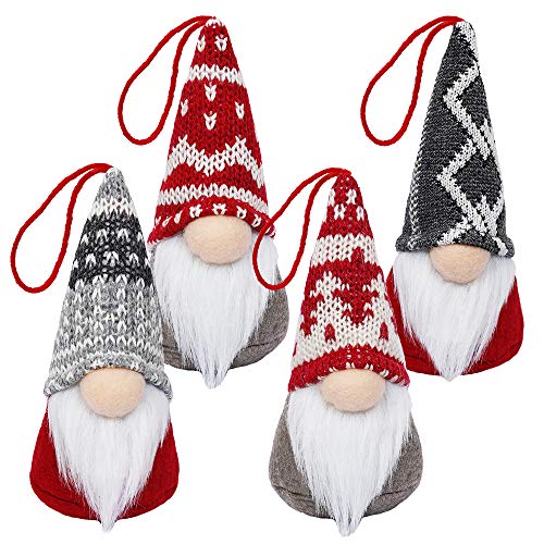 Christmas Gnome Xmas Tree Ornaments Nordic Tomte Xmas Gnomes Plush Doll Handmade 