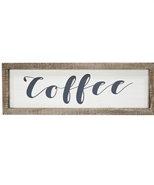 Barnyard Designs Coffee Frame Sign Rustic Primitive Farmhouse Decorative Wood Wall Decor Kitchen Bar Cafe 235 X 8 0 300x360