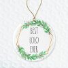 Best Lolo Ever Ornament Rae Dunn Ornament Gift For Lolo Lolo Christmas Ornament Gift For Husband For Lolo From Daughter Both Sides 0 100x100