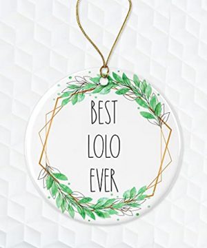 Best Lolo Ever Ornament Rae Dunn Ornament Gift For Lolo Lolo Christmas Ornament Gift For Husband For Lolo From Daughter Both Sides 0 300x360