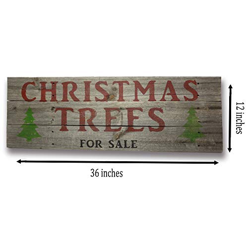 Christmas Tree For Sale Sign Reclaimed Rustic Wood Barn Wood Fixer Upper Farmhouse Style Weathered Grey 0 0