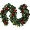 FUNARTY 9ft Christmas Garland With 50 Lights Holiday Garland For Outdoor Indoor Christmas Decor 0 100x100