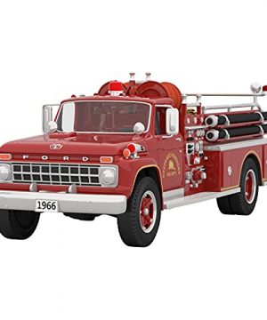 Hallmark Keepsake Christmas Ornament 2021 Fire Brigade 1966 Ford Fire Engine Metal Light 0 300x360